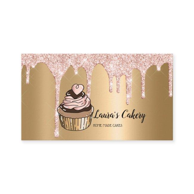 Cakes & Sweets Cupcake Home Bakery Dripping Gold
