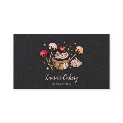 Cakes & Sweets Cupcake Home Bakery Dripping Gold