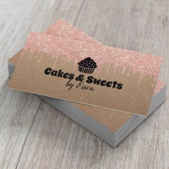 Cakes & Sweets Cupcake Home Bakery Rustic Kraft