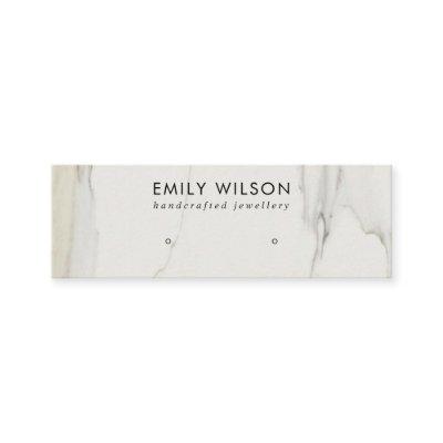 CALACATTA MARBLE TEXTURE STUD EARRING DISPLAY MINI