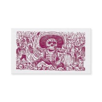 Calaveras Or Skull Profile Cards
