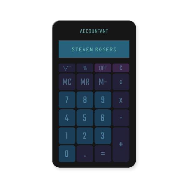Calculator faux look