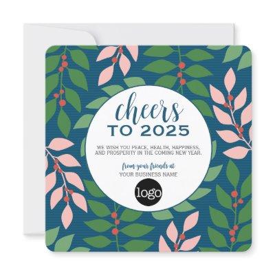 Calendar Business Greeting with Logo - Cheers Holiday Card