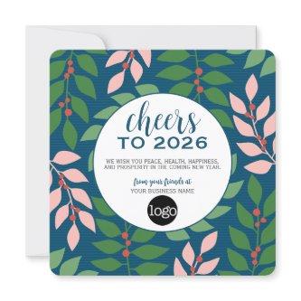 Calendar Business Greeting with Logo - Cheers Holiday Card
