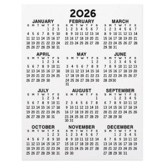 Calendar on Letter Size Paper Letterhead