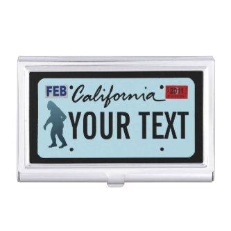 California Sasquatch License Plate Case For