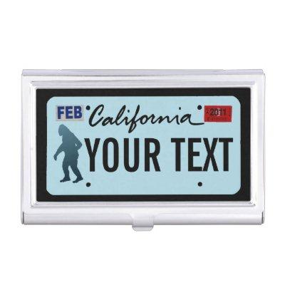 California Sasquatch License Plate Case For