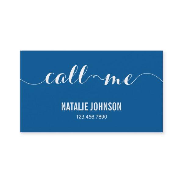 Call Me Modern Calling Card - Blue