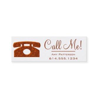 Call Me! Red Telephone Dating Profile Cards 3