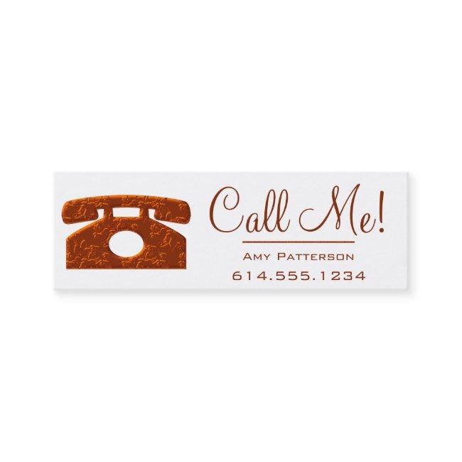 Call Me! Red Telephone Dating Profile Cards 3