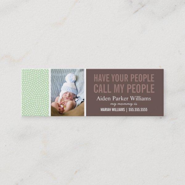 CALL MY PEOPLE | MOMMY CALLING CARD