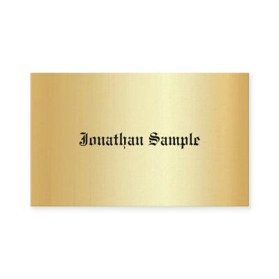 Calligraphed Faux Gold Template Vintage Old Text