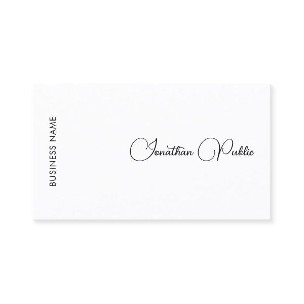 Calligraphed Name Custom Company Professional