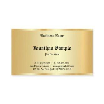 Calligraphed Personalized Faux Gold Template