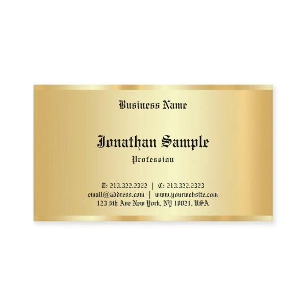 Calligraphed Personalized Faux Gold Template
