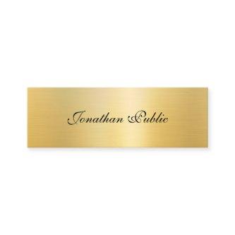 Calligraphed Template Modern Elegant Gold Look Mini