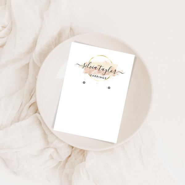Calligraphy art Earring display card
