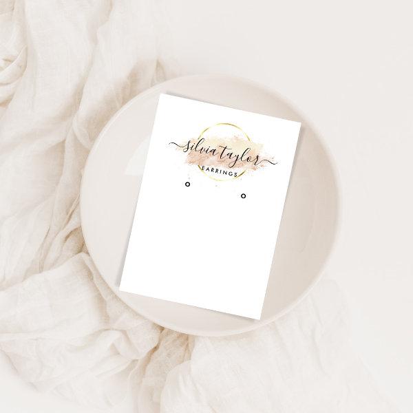 Calligraphy art Earring display card