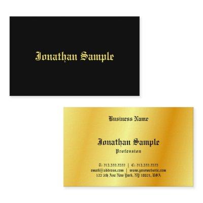 Calligraphy Black Gold Look Template Old Text