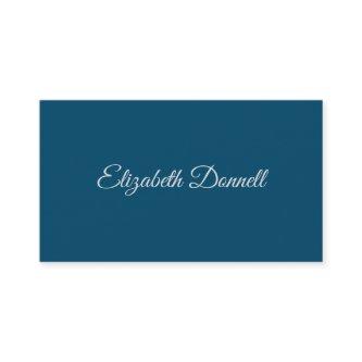 Calligraphy Elegant Ocean Blue