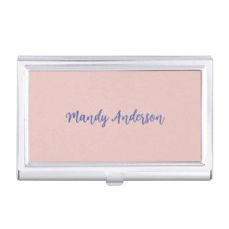 Calligraphy Elegant Rose Gold Plain Simple Name  Case