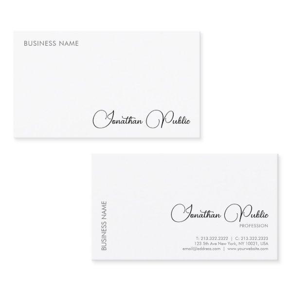 Calligraphy Elegant Simple Professional Modern