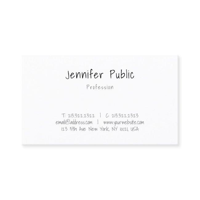 Calligraphy Modern Elegant Minimalist Template