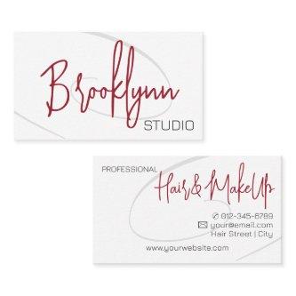 Calligraphy Modern Professional Hair Salon Twirl