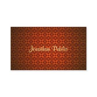 Calligraphy Name Text Red Damask Elegant Template