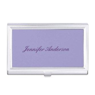 Calligraphy Pastel Pale Purple Personalized   Case