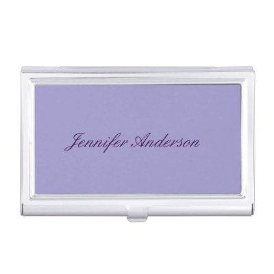 Calligraphy Pastel Pale Purple Personalized   Case