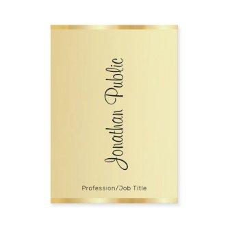 Calligraphy Script Name Gold Look Modern Vertical