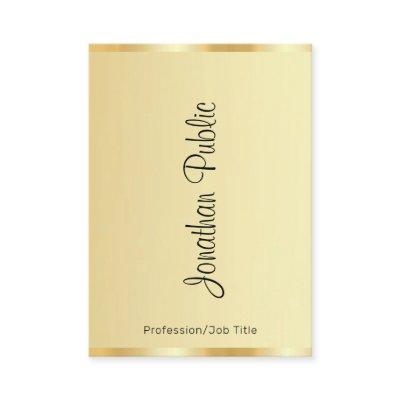 Calligraphy Script Name Gold Look Modern Vertical