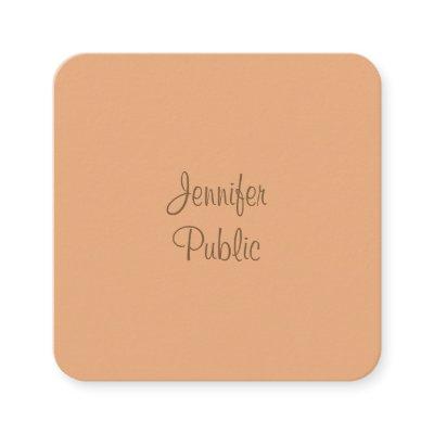 Calligraphy Script Name Template Modern Elegant Square