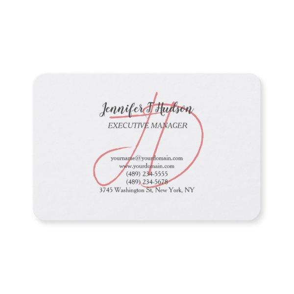 Calligraphy trendy classical script monogram