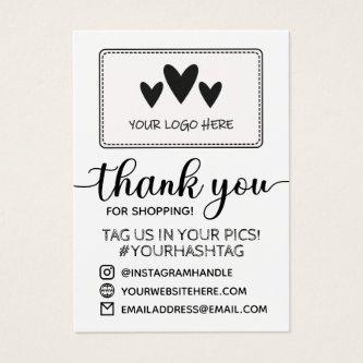 Calligraphy Your Logo Thank You For Shopping