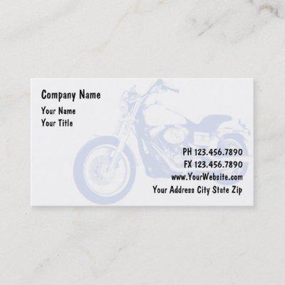 Calling cards of motor bike