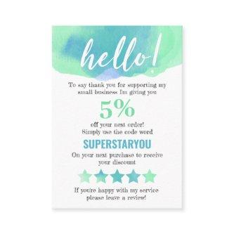 Calm Green Blue Thank You Social Media Insert