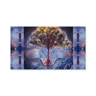 Calming Tree of Life with Angel Wings