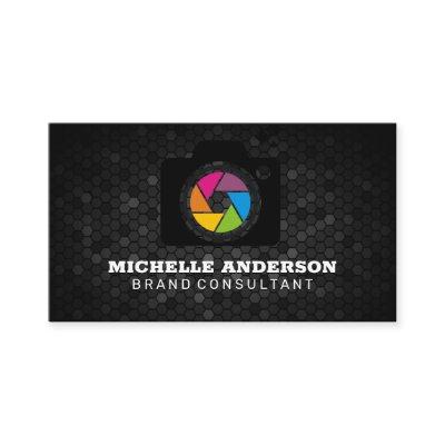Camera Icon | Geometric Background