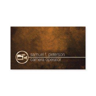 Camera Operator Gold Video Camera Icon Imaging