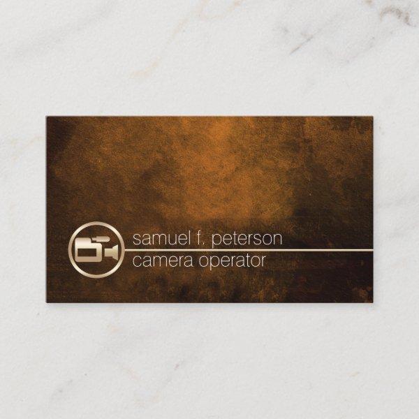 Camera Operator Gold Video Camera Icon Imaging