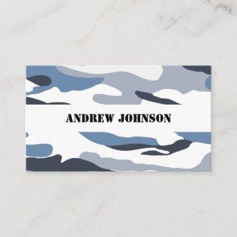 Camouflage Pattern Blue Gray