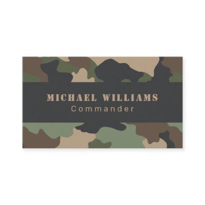 Camouflage Woodland Camo Khaki Tan Black Monogram