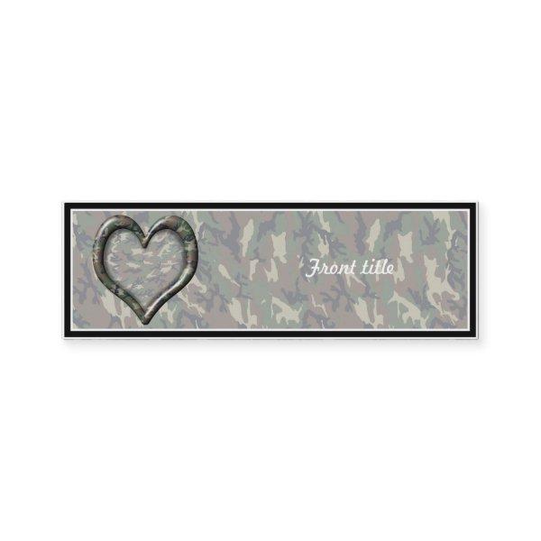 Camouflage Woodland Forest Heart on Camo Mini