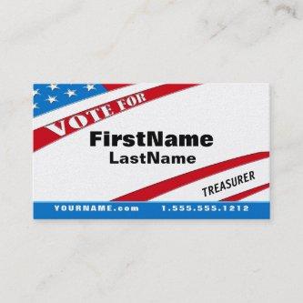Campaign Template Patriotic Calling Card