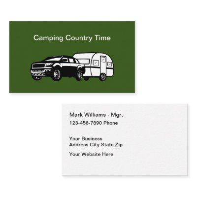 Camping Trailer Vacation Theme