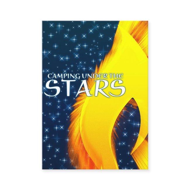 Camping Under the Stars Starshine and Campfire