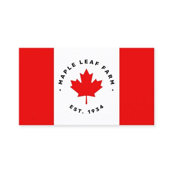 Canadian Maple Leaf Flag