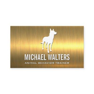 Canine Dog Logo | Gold Metallic